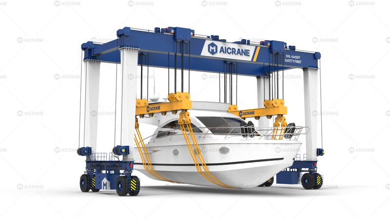 Grúas Pórtico sobre Ruedas para Barcos en México